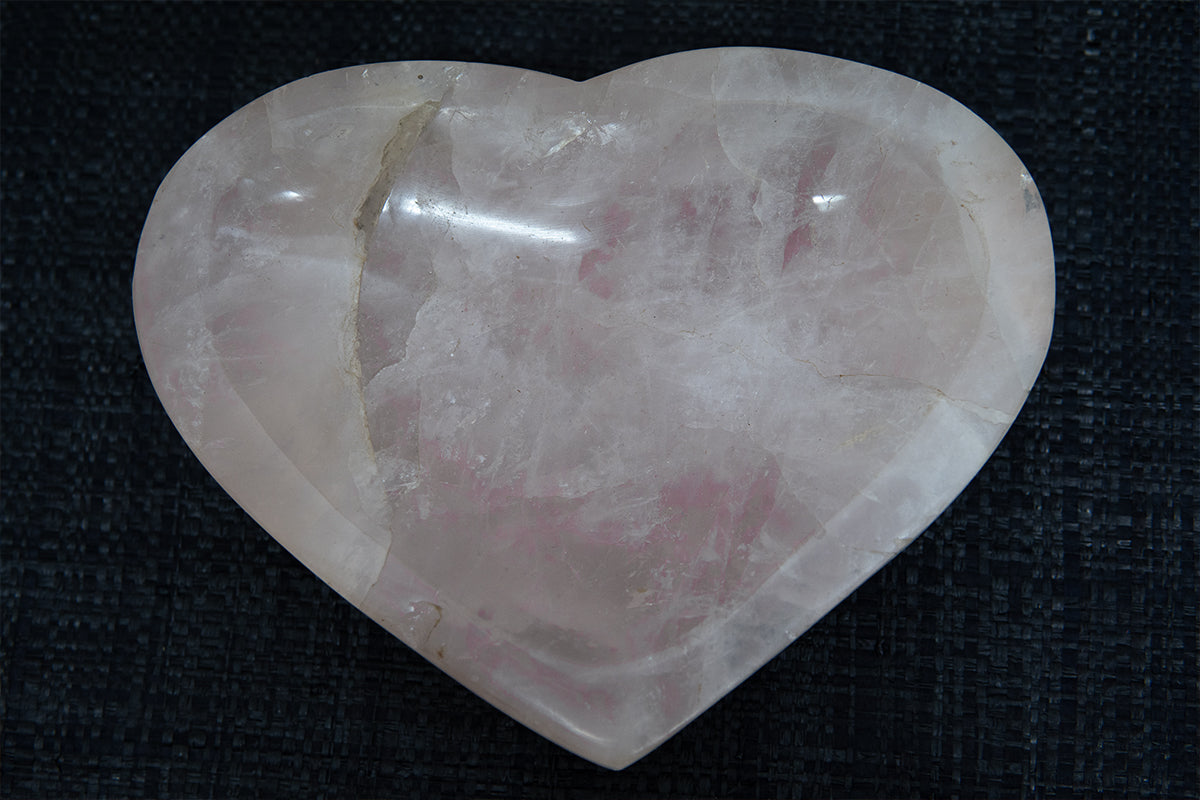 Coeur quartz rose