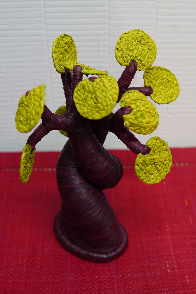 Baobab en amoureux en rafia • Petit format