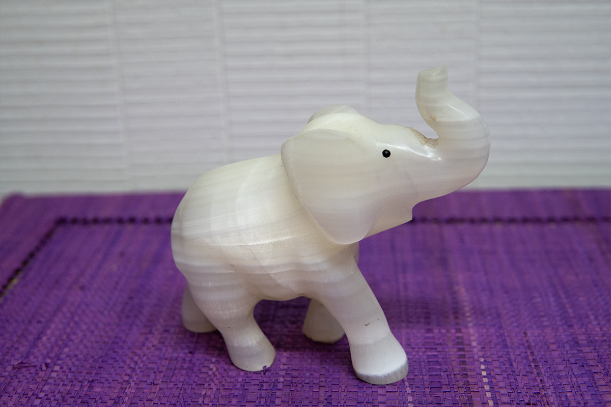 Éléphant marbre