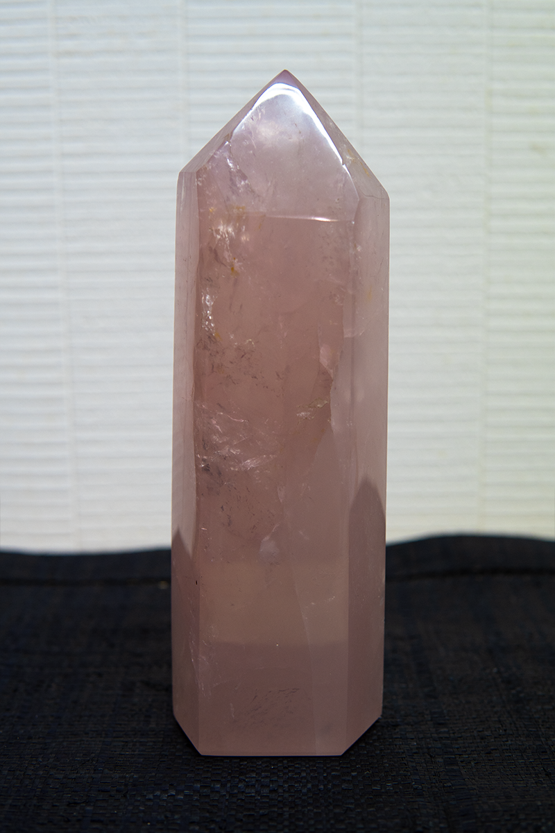 QUARTZ ROSE GROS STALACTITE