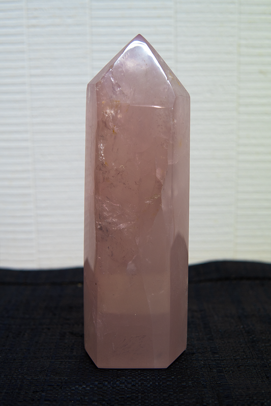 QUARTZ ROSE GROS STALACTITE