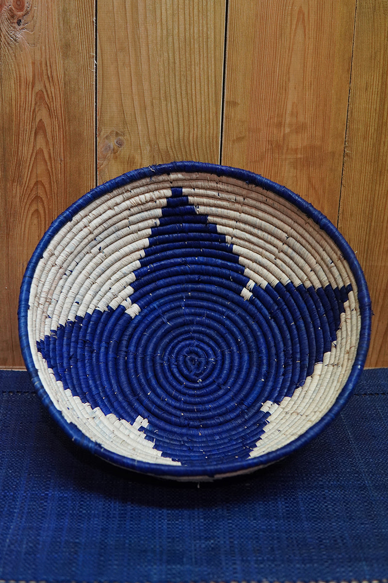 Corbeille • Design étoile • Bleu indigo