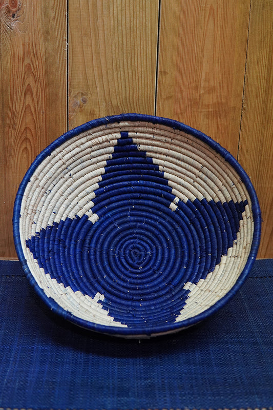 Corbeille • Design étoile • Bleu indigo