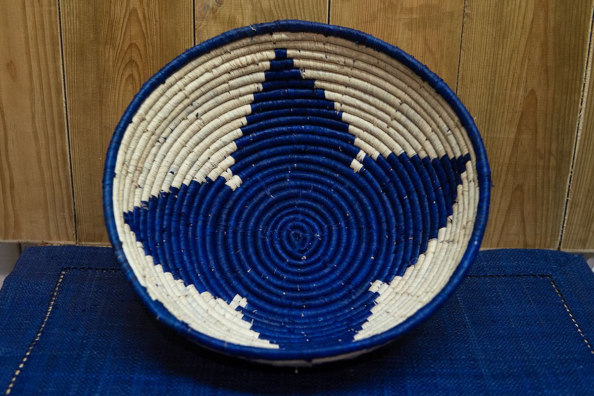 Corbeille • Design étoile • Bleu indigo