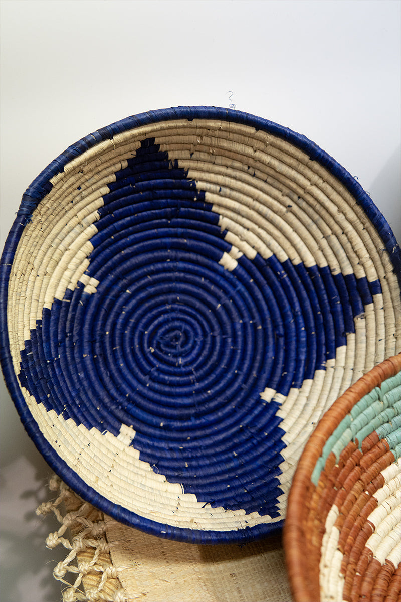 Corbeille • Design étoile • Bleu indigo