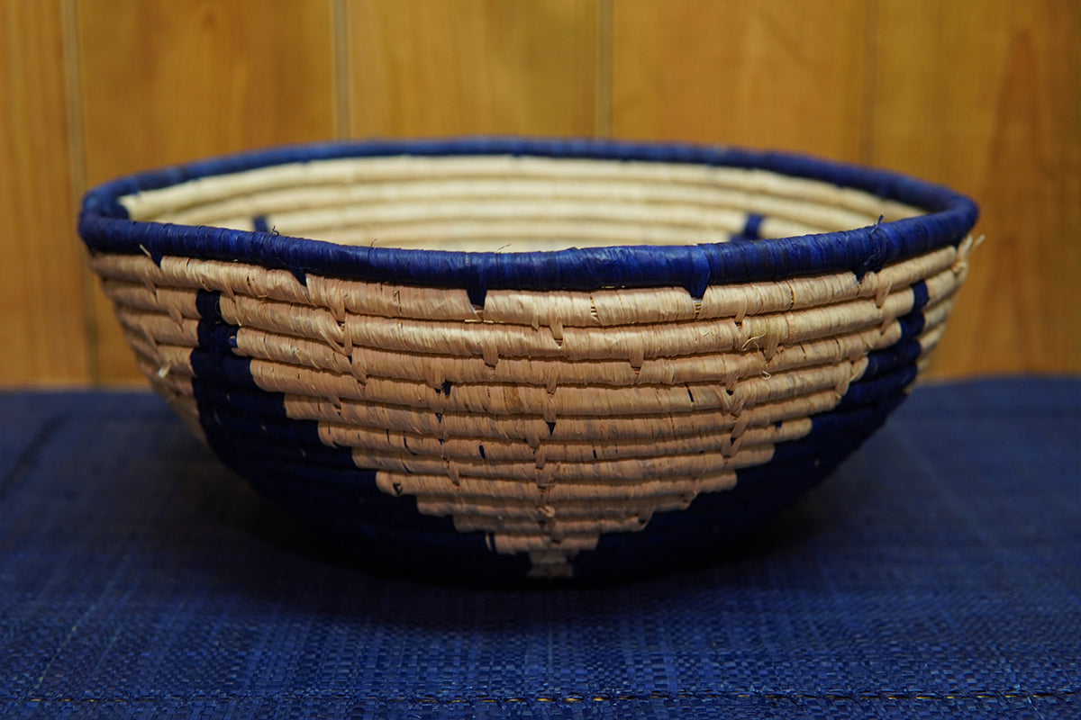 Corbeille • Design étoile • Bleu indigo