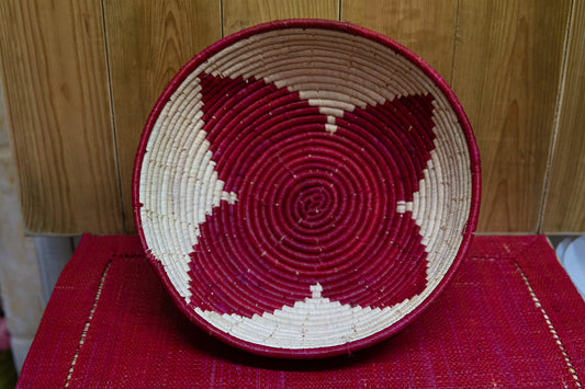 Corbeille • Design étoile • Rouge