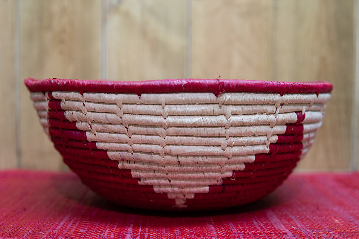 Corbeille • Design étoile • Rouge