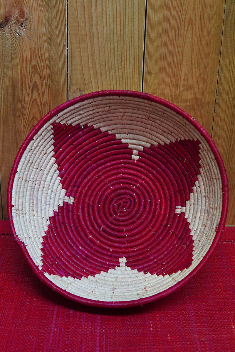 Corbeille • Design étoile • Rouge