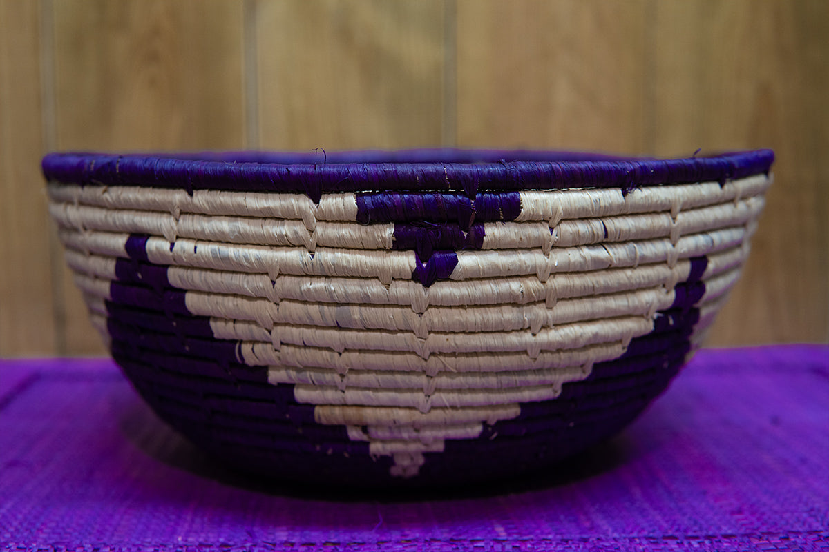 Corbeille • Design étoile • Violet
