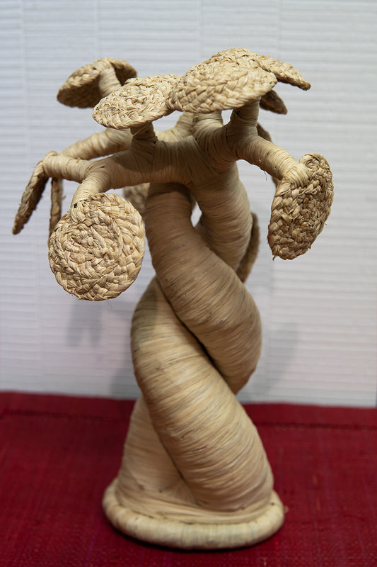 Baobab en amoureux en rafia • Grand format