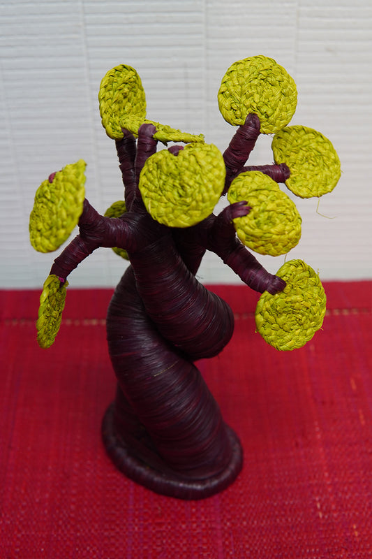 Baobab en amoureux en rafia • Petit format