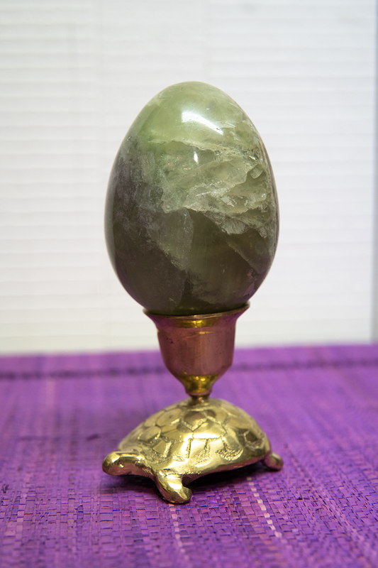 Oeuf jaspe vert