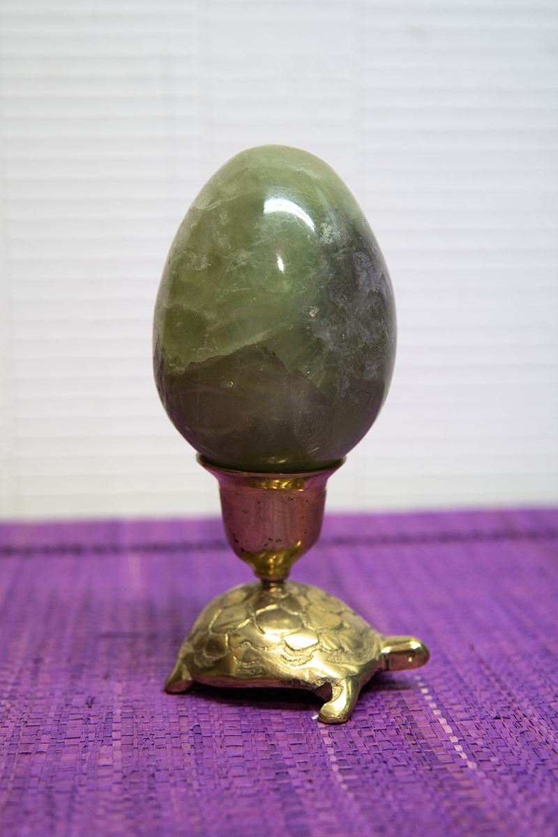 Oeuf jaspe vert