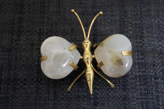 Papillon ailes coeurs agathe cuivre