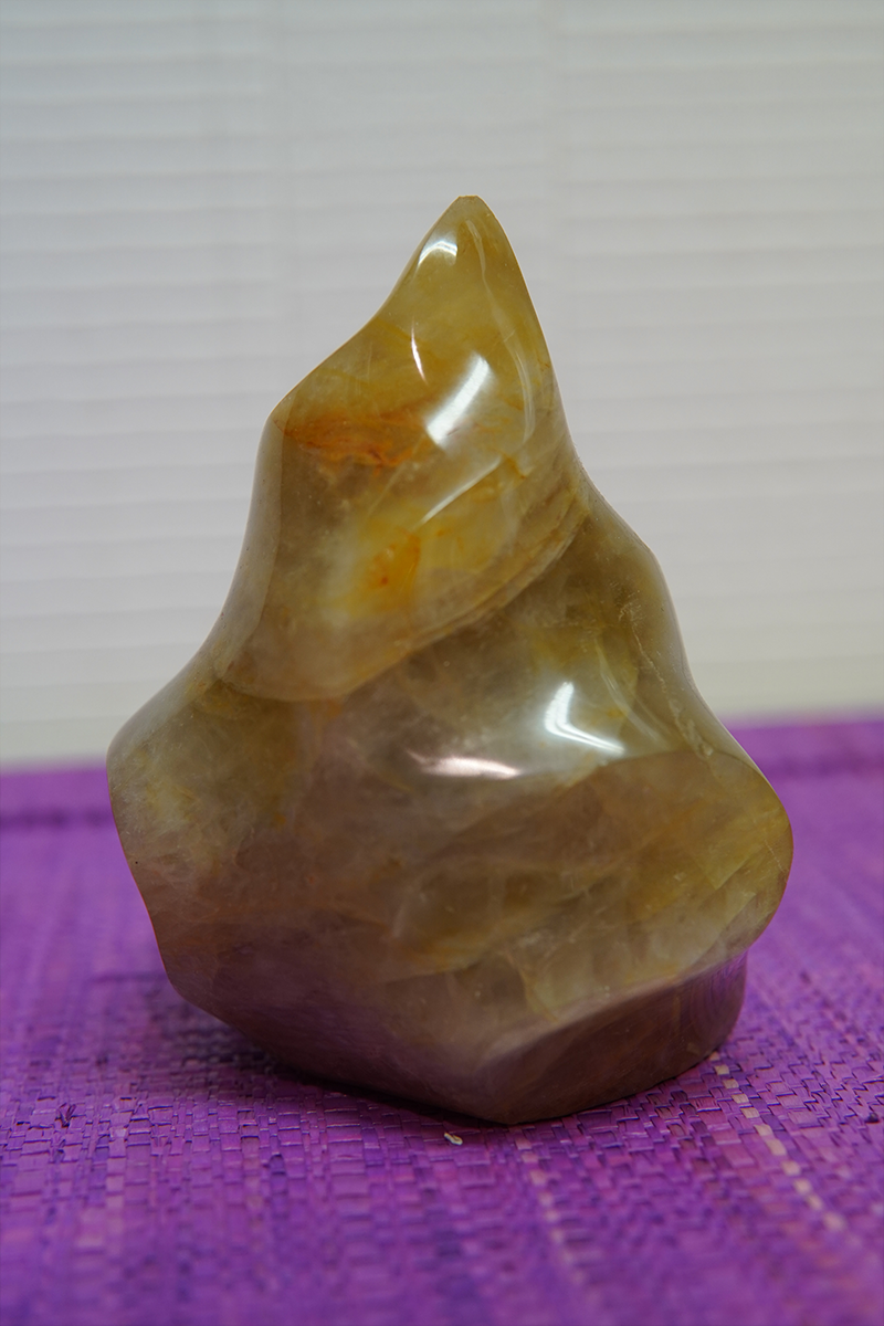 Flamme quartz jaune